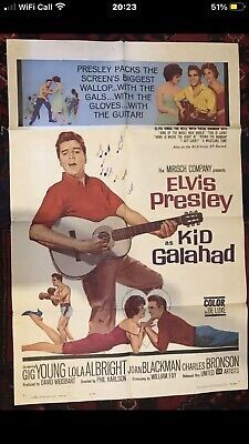 KID GALAHAD 1sh 1962 art of Elvis Presley with guitar, boxing & romancing! | eBay Vintage Posters Movie, Lola Albright, Kid Galahad, Sparring Partner, King Creole, Posters Movie, Jailhouse Rock, Tom Parker, Charles Bronson