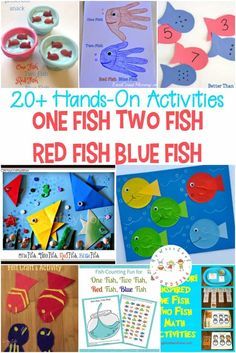 Your preschoolers are sure to love these One Fish Two Fish Red Fish Blue Fish activities! Each one features hands-on, low-prep Dr. Seuss-inspired fun.   http://homeschoolpreschool.net/one-fish-two-fish-red-fish-blue-fish-activities/ Red Fish Blue Fish Activities, Preschoolers Activities, February Preschool, Teaching Preschoolers, Preschool Prep, Homeschooling Preschool, Fish Activities, Preschool Play, Seuss Crafts