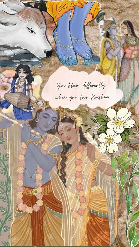 Krishna Or Radha, Kanna Aesthetic, Radhe Krishna Aesthetic, Indian Aesthetic Wallpaper, Krishna Aesthetic, Shree Narayan, Shree Radha Krishna, Krishna Thoughts, Radha Raman Ji