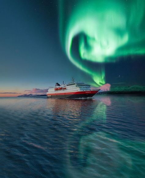 On a Northern Lights cruise in northern Norway, Hurtigruten guarantees you'll see the Aurora or they'll provide a 6 to 7-day cruise free of charge. #sponsored #hurtigruten #visitnorway #NorthernLights #Aurora #boomertravel Northern Lights Cruise, Norway Cruise, Northern Lights Norway, Northern Norway, Scandinavia Travel, Visit Norway, See The Northern Lights, Travel Photography Inspiration, The Northern Lights