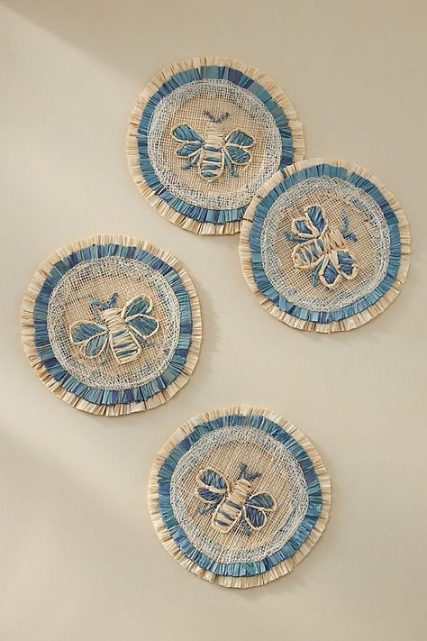 Bee Coasters, Anthropologie Gifts, Joanna Buchanan, Hosting Essentials, The Lover, Bee Design, Bar Tools, Coasters Set, Bedding Shop