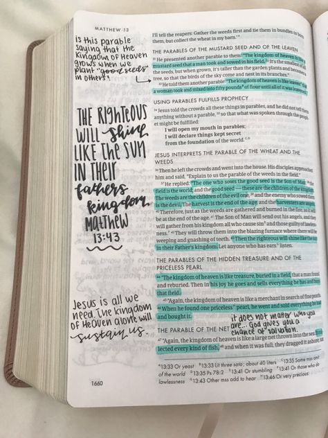 Mathew Bible Study, Mathew Bible Study Notes, Bible Anotating, Bible Decorating, Bible Highlighting, Open Bible, Christian Studies, Personal Bible Study, Bible Journaling Ideas Drawings