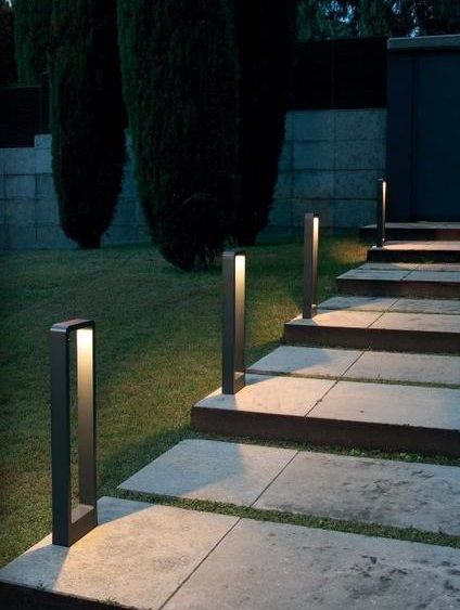 If You Want To Have The Best Outdoor, Change Your Lighting Designs Now! | www.lightingstores.eu | Visit our blog for more inspirations about: Lighting stores, outdoor Lighting ideas, outdoor Lighting, garden decor, outdoor decor, outdoor decoration ideas, balcony decor, porch ideas, mid-century sconces, neon lamps, marquee lamps, contemporary lighting, stylish lighting ideas, stylish lighting, stylish lighting ceiling, lighting ideas living room, lighting design Garden Lighting Design, Landscape Pathway Lighting, Led Landscape Lighting, Outdoor Path, Outdoor Path Lighting, Lawn Lights, Bollard Lighting, Path Lights, Design Exterior