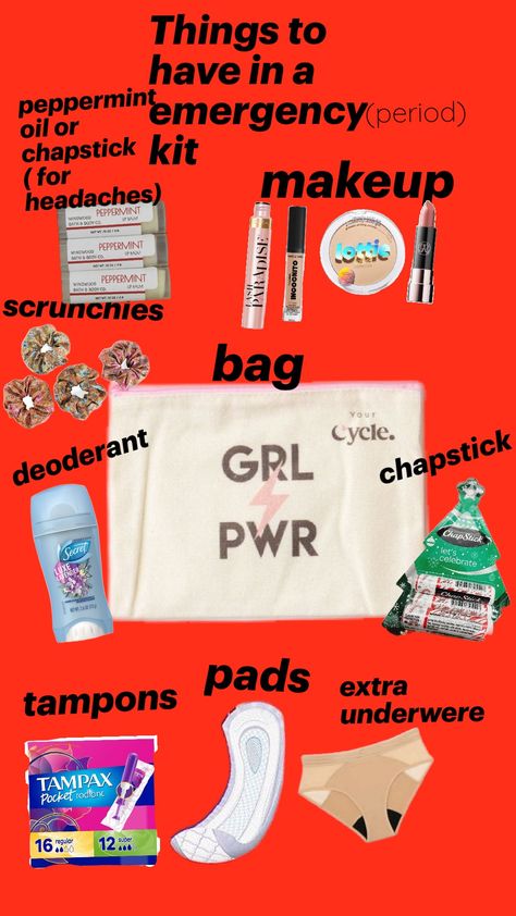 period kit Period Starter Kit, Period Kit, Pads Tampons, Glow Up Tips, Care Package, Starter Kit, Glow Up?, Tool Box, Peppermint