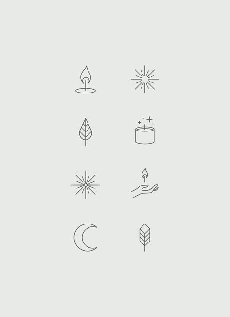 Cute Candle Tattoo, Logo Design For Candles, Candles Branding Inspiration, Simple Candle Tattoo, Aroma Logo Design, Candle Graphic Design, Candle Brand Logo, Candle Logo Design Ideas, Candle Branding Design