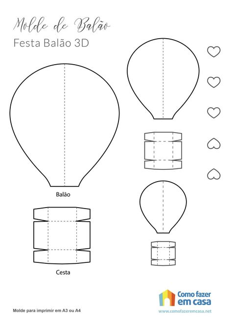 Hotairballoon Diy, Hot Air Balloon Craft, Diy Hot Air Balloons, Up The Movie, Diy Birthday Banner, Paper Balloon, Transportation Crafts, Diy Bebe, Adult Coloring Designs