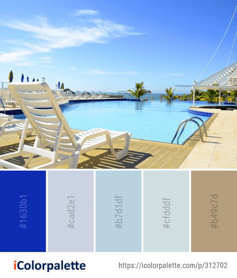 Color Palette Ideas from Resort Leisure Swimming Pool Image Pool Color Palette, Branding Theme, Swimming Pool Images, Color Palette Ideas, Pool Colors, Palette Ideas, Pool Days, Color Pallets, Screen Print