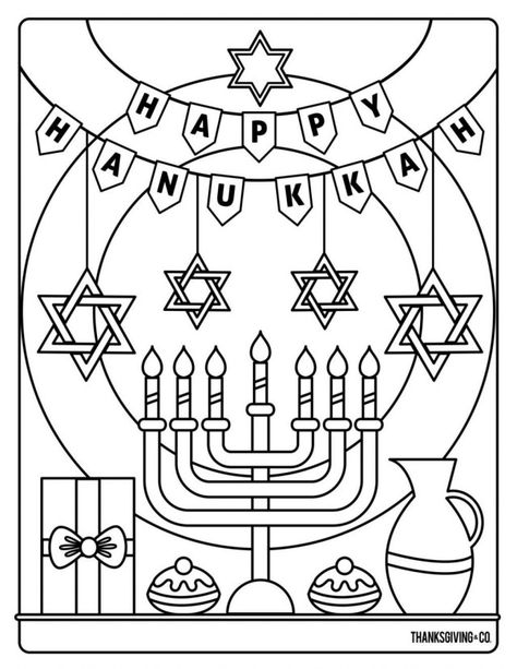 Hannukah Coloring Pages Free Printable, Hanukkah Coloring Page, Haunakka Crafts, Jewish Coloring Pages, Hanukkah Coloring Pages Free Printable, Hannakuh Crafts For Kids, Hannukah Crafts Preschool, Hanukkah Crafts For Kids, Hanukkah Coloring Pages