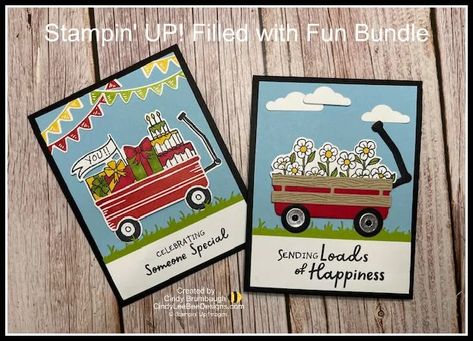 Stampin’ UP! Filled with Fun ONLINE EXclusive | Cindy Lee Bee Designs Center Step Cards, Thanksgiving Favors, Bee Designs, Step Cards, Flip Cards, Kids Birthday Cards, Bee Design, Stamping Up Cards, Fun Fold Cards