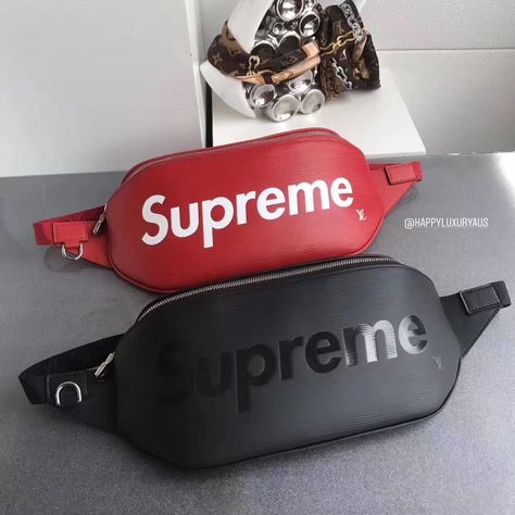 Tas Louis Vuitton, Supreme Clothing, Louis Vuitton Supreme, Supreme Accessories, Lv Pochette, Supreme Bag, Ring Man, Fanny Bag, Louis Vuitton Pochette