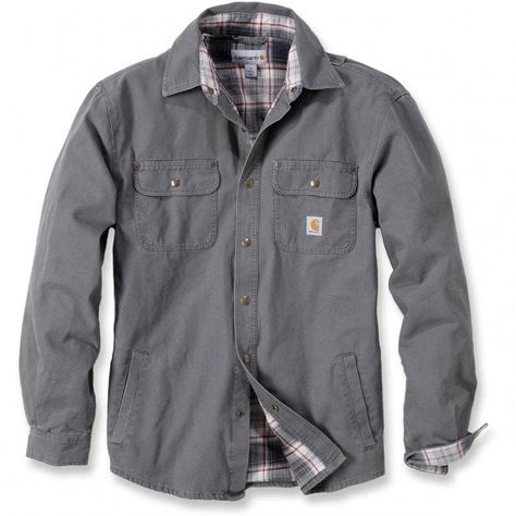 Carhartt Workwear 100590 Weathered Canvas Shirt Jacket - Clothing from M.I. Supplies Limited UK Carhartt Shirt Jacket, Mens Rugged, Mens Outdoor Clothing, Carhartt Shirts, Carhartt Workwear, Safety Clothing, Designer Suits For Men, Carhartt Jacket, Mens Workwear