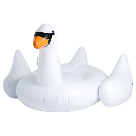 Floatie Kings Swan Pool Float Floaties For The Pool, Swan Pool Float, Pool White, Swan Float, Cool Pool Floats, Pool Floaties, Inflatable Float, Inflatable Pool Floats, White Swan