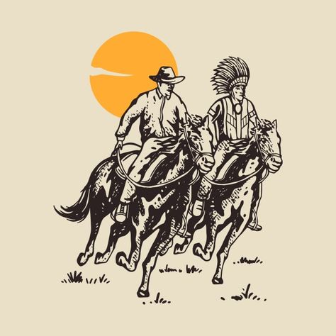 Vintage Tshirt Design, Cowboy Design, Cap Ideas, Horse T Shirts, Horse Designs, Tshirt Art, Tshirt Design, Case Stickers, Psd Files