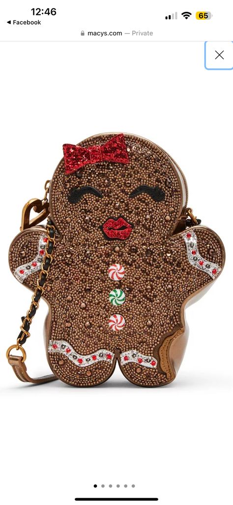 Funky Purses, Holiday Handbag, Betsey Johnson Clothes, Gingerbread Girl, Betsey Johnson Dresses, Novelty Bags, Betsey Johnson Bags, Cute Purses, Sugar And Spice