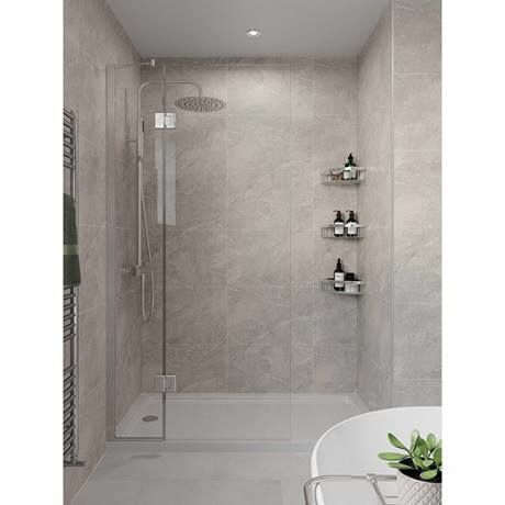 Multipanel Tile Effect Valmasino Marble H2400 x W598mm Bathroom Wall Panel - Hydrolock Tongue and Groove Wetboard Bathroom, Bathroom Aqua Panels, Tile Sheets Bathroom Wall, Aquapanel Bathroom, Tile Effect Wall Panels, Bathroom Wall Panels Ideas, Acrylic Bathroom Wall Panels, Wetwall Bathroom Ideas, Bathroom Panelling Waterproof