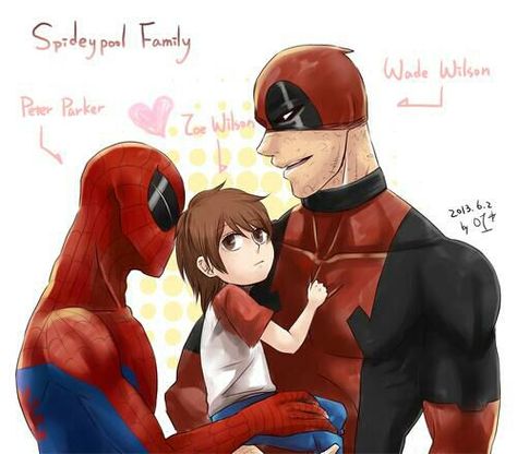 Spiderman/Peter Parker (and Avengers) One Shots - Yes Sir - Wattpad Deadpool Y Spiderman, Deadpool X Spiderman, Deadpool And Spiderman, Wade Wilson, Avengers Comics, Marvel Fan Art, Marvel Deadpool, Marvel X, Marvel Funny