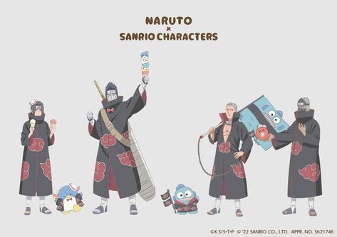 Naruto X Sanrio, I Can Fix Him, Team 7, Love My Husband, Sanrio Characters, Art Shop, Cute Art, Twitter Sign Up, Naruto