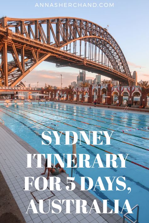 The best Sydney itinerary 5 days – Anna Sherchand 5 Days In Sydney, Sydney Itinerary, Sydney Trip, Sydney Travel Guide, Sydney Australia Travel, Australia Trip, Sydney Fashion, Nz Travel, Australia Itinerary