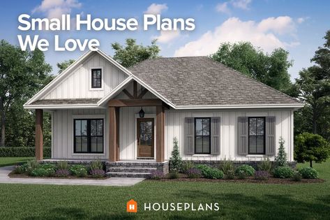 1400 Sq Ft House Plans Open 3 Bedroom, House Plans 1600 Sq Ft, 1500 Sq Ft House Plans Farmhouse, Singlewide Mobile Home Ideas, 1300 Sq Ft House Plans, Starter Home Plans, Board And Batten Exterior, A Small House, Farmhouse Style House Plans