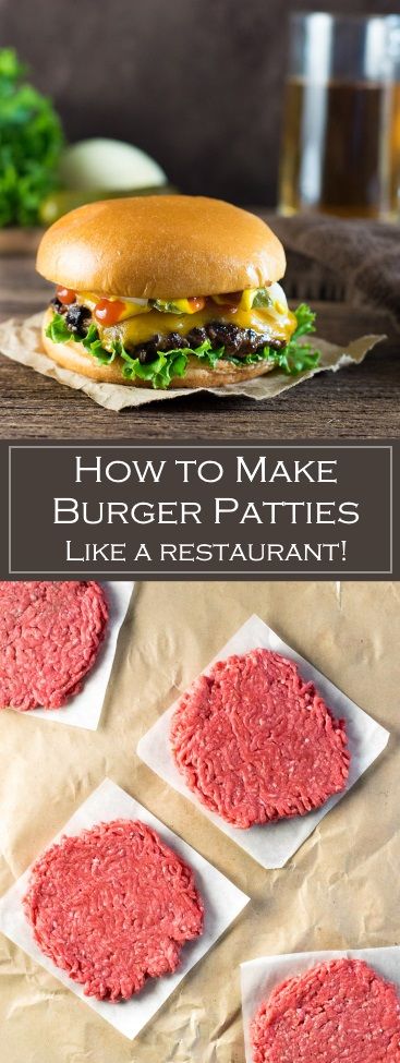 How To Make Burgers, Making Burger Patties, Burger Patty Recipe, Yummiest Food, Dinner Yummy, The Best Burger, Burger Patties, Recipes Yummy, Homemade Hamburgers