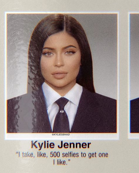 @kyliesbhad on Instagram: “ICONIC no shade no tea but my yearbook edit just ATE😼” Sarcasm Comebacks, Pink Neon Wallpaper, Kylie Jenner Fotos, Yearbook Photoshoot, Kily Jenner, Kristen Jenner, Professional Profile Pictures, Free Sample Boxes, Kylie Travis