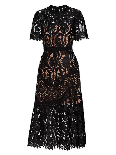 Free shipping and returns are available on Farm Rio Morada Boa Guipure Lace Midi-Dress at Saks Fifth Avenue. Browse luxury Farm Rio Day & Casual and other new arrivals. Prairie Dresses, Black Lace Midi Dress, Self Portrait Dress, Guipure Lace, Pink Midi Dress, Lace Midi, Lace Midi Dress, Formal Looks, Blue Midi Dress