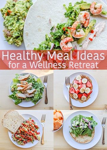 3 days worth of healthy meal ideas for your women's wellness retreat on a budget. Breakfast, lunch, and dinner ideas that are healthy, easy, and filling. Shrimp tacos, chicken caesar salad, pancakes, veggie scrambled eggs, and more. Retreat Breakfast Ideas, Yoga Retreat Food Ideas, Retreat Meal Ideas, Wellness Retreat Meals, Yoga Retreat Food, Wellness Retreat Food, Retreat Food Ideas, Wellness Retreat Ideas, Diy Wellness Retreat