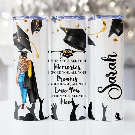 Graduation Tumbler, Menue Design, Girl Graduation, Perfect Girl, Graduation Theme, 2024 Graduation, Custom Tumbler Cups, The Perfect Girl, Design Girl