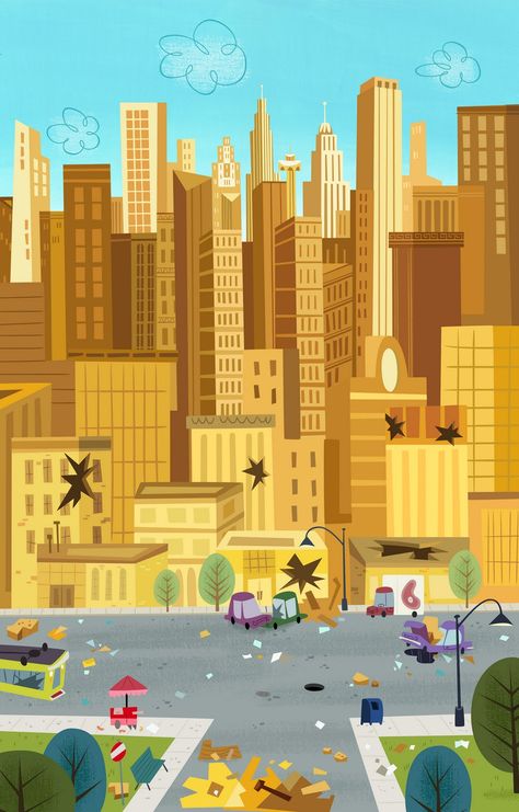 Powerpuff girls background art Powerpuff Girls Background Design, Powerpuff Girls Background, Girls Background, Painted Backgrounds, Cartoon Network Studios, Powerpuff Girls Cartoon, Reference Board, City Cartoon, Girl Background