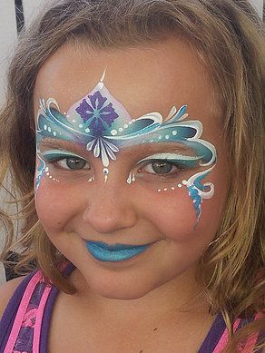 Face Painting Frozen, Frozen Face Paint, Face Painting Flowers, Princess Face Painting, Mime Face Paint, Face Painting Tips, Adult Face Painting, Christmas Face Painting, Frozen Face