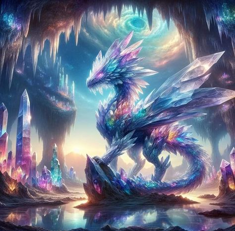 Crystal Dragon Art, Crystal Creature, Dragon Photo, Fantasy Wallpaper, Pirate Bay, Mythical Creatures Fantasy, Dragon Artwork Fantasy, Dragon Images, Mythical Animal