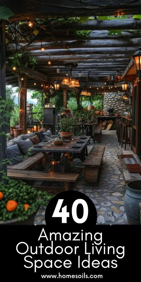 Outdoor Deck Ideas Decor Seating Areas, Large Outdoor Space Ideas, Fire Pit Pavilion, Elegant Patio Ideas, Lounge Outdoor Ideas, Outdoor Space Ideas Amazing Backyards, Backyard Living Spaces Covered Patios, Covered Patio Seating Ideas, Backyard Patio Ideas Outdoor Areas