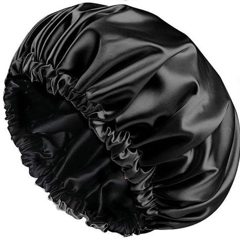 Shower Cap Aesthetic, Diy Shower Cap, Cheap Black Bonnet Cap, Silk Cap Sleep, Hair Shower, Silk Shower Cap, Shower Items, Drawing Female Body, Drawing Female