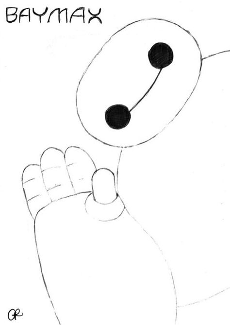 Baymax Sketch, Baymax Drawing, Classmates Gifts, Images Hello Kitty, Doodles Drawings, Disney Home Decor, Child Room, Cute Doodles Drawings, Baymax