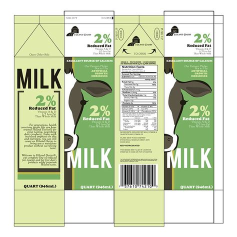 Paper Craft Templates Printable Food, Milk Box Design, Milk Carton Design, Templat Amplop, Templat Kotak, Pola Kotak, Carton Design, Printable Food, Milk Packaging