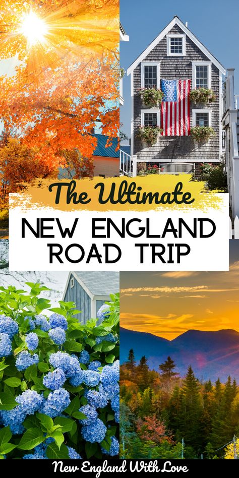 England Road Trip Itinerary, England Road Trip, East Coast Vacation, Massachusetts Travel, New England Road Trip, East Coast Travel, Fall Road Trip, East Coast Road Trip, New England States