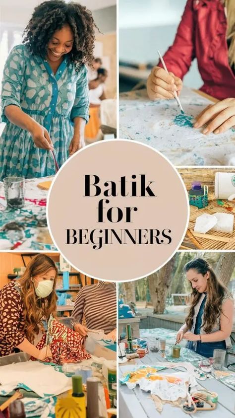 Batik Kit for Beginners: Everything You Need to Start Batiking 6 How To Do Batik At Home, How To Make Batik Fabric, Batik Diy Ideas, Batik Printing Designs, Tempera Batik, Batik Tutorial, Motif Songket, Batik Process, Batik Diy