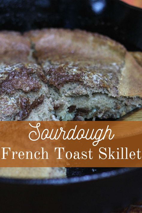 #easy breakfast #sourdough breakfast #one pot breakfast #french toast Sourdough Breakfast Ideas, French Toast Skillet, Sourdough Skillet, Sourdough Breakfast, Sourdough French Toast, Breakfast Skillet, Cozy Breakfast, French Toast Breakfast, One Pot Meal