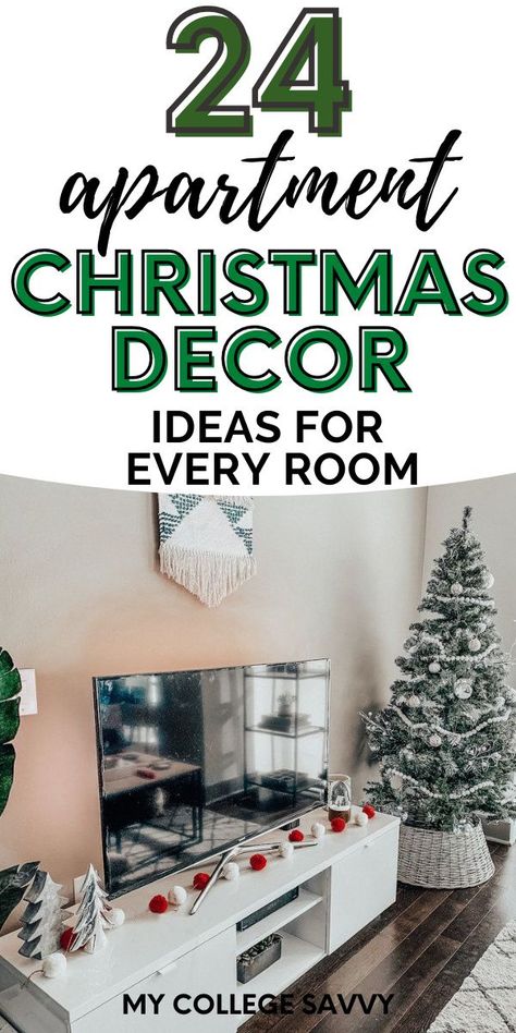 Just because you have a small space doesn't mean you can't get festive! Here are 24 ideas for small apartment Christmas decor. Small Apartment Christmas Decor Ideas, Small Apartment Christmas Decor, Small Apartment Christmas, Small Christmas Decor, Apartment Christmas Decor Ideas, Apartment Christmas Decor, Christmas Decorations Apartment, Apartment Christmas, Are Ideas