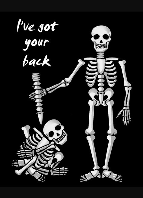 Got Your Back Tattoo, Ive Got Your Back, I Have Your Back, Harley Davidson Artwork, Funny Art Prints, Back Care, Greek Tattoos, Funny Comic Strips, Halloween Silhouettes