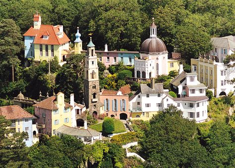 Portmeirion, the little Venice built in Wales, UK. Patrick Mcgoohan, Port Meirion, Uk Landscapes, Wales Travel, European Destinations, Snowdonia, North Wales, National Trust, Wales England