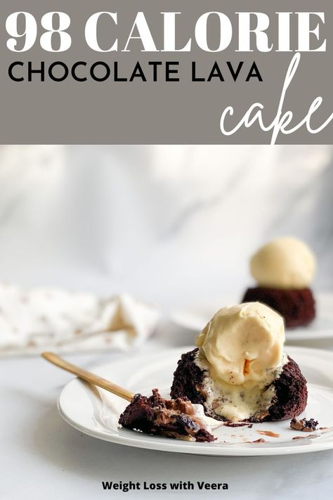 Looking for an indulgent low calorie dessert? Look no further! This super low calorie chocolate lava cake is perfect for anyone trying to lose weight whilst enjoying indulgent desserts! Chocolate Cake Mix Desserts, Low Cal Chocolate, Chocolate Cake Mix Recipes, Super Low Calorie, Low Calorie Chocolate, Chocolate Lava Cake Recipe, Lava Cake Recipes, Cake Calories, Amazing Chocolate Cake Recipe