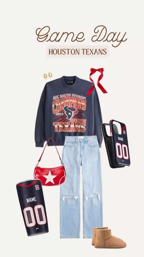 Stylish Houston Texans football game day outfit ideas: Cheer in style! Football Game Day Outfit, Houston Texans Football, Nrg Stadium, Texans Football, Day Outfit Ideas, Comfortable Hoodies, Football Game Outfit, Game Day Outfit, Cozy Jacket