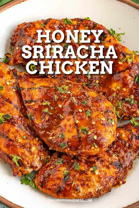 Honey Marinade For Chicken, Spicy Chicken Breast Recipes, Spicy Chicken Marinades, Honey Chicken Breast, Chicken Breast Marinade Recipes, Vegan Stew Recipes, Spicy Chicken Breast, Spicy Honey Chicken, Sweet Chilli Chicken