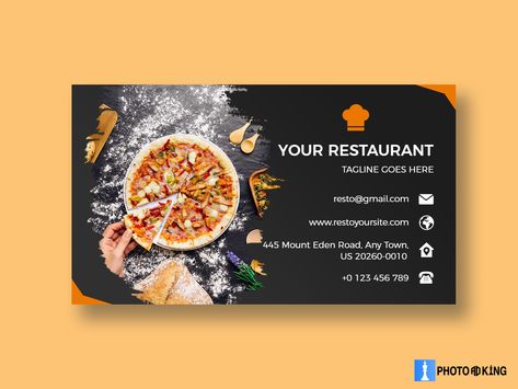 Business Card For Restaurant, Restaurant Business Card Design, Restaurant Card Design, Business Card Restaurant, Vip Card Design, Restaurant Card, Food Business Card, Business Card Design Minimalist, Creative Restaurant