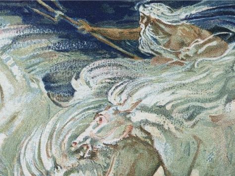 Poseidon Greek Mythology, Medusa Story, Jungian Archetypes, Epic Costumes, Mythology Paintings, Greek Sea, Greek Pantheon, Greek Tragedy, God Goddess