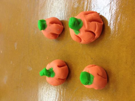 Play doh pumpkins :) Play Doh, Pumpkins, Sugar Cookie