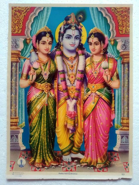 Rukmani Krishna, Hindu Calendar, Krishna Hindu, Saraswati Goddess, Srila Prabhupada, Krishna Statue, Lord Shiva Family, Lord Murugan, Vintage India