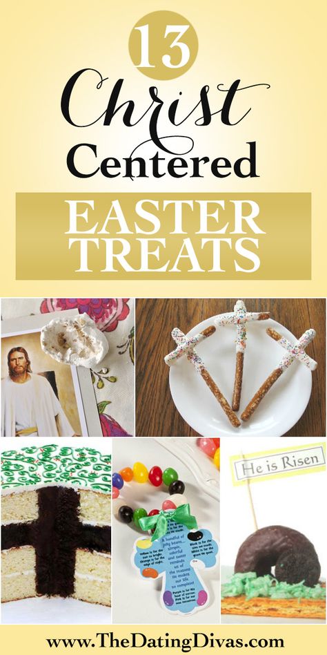 Fun Christian food crafts for Easter!  The kids would love this and I love that it is all centered on Christ instead of the Easter bunny. www.TheDatingDivas.com Christian Food, Crafts For Easter, Easter Countdown, Easter Religious Crafts, Easter Food Crafts, Christ Centered Easter, Easter Sunday School, Easter Snacks, Easter Preschool