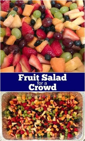 Fruit Salad For A Crowd, Salad For A Crowd, Fruit Salad With Yogurt, Dressing For Fruit Salad, Salads For A Crowd, Citrus Dressing, Fruit Salad Easy, Fresh Fruit Salad, Salad Fruit